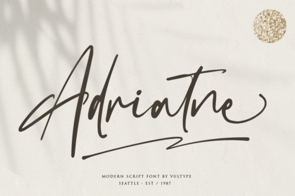 Adriatne: A Thin Handwritten Typeface for Editorial Design