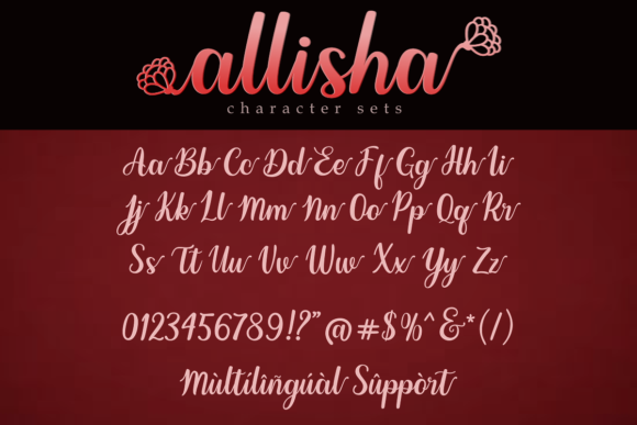 Allisha: A Handwritten Script Font for Creative Brands