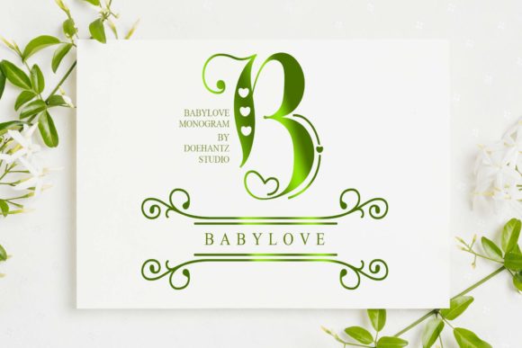 Babylove Monogram: A Sweet Decorative Font for Crafters