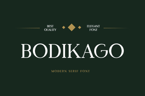 Bodikago: A Modern Serif Font for Makers