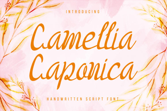 Camellia Caponica Font for Crafters