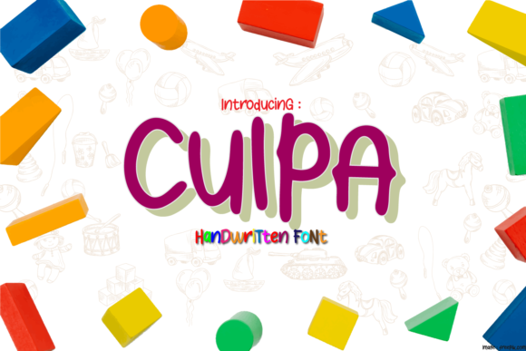 Culpa: A Friendly Handwritten Font for Editorial Design