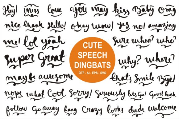 Cute Speech: A Creative Dingbats Font for Crafters