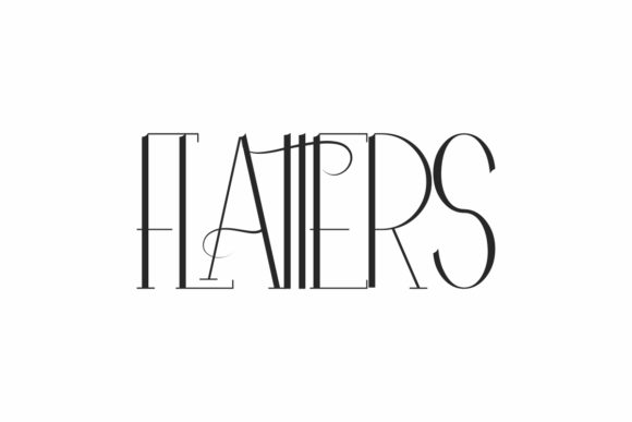 Flatters: A Tall Serif Font for Elegant Branding