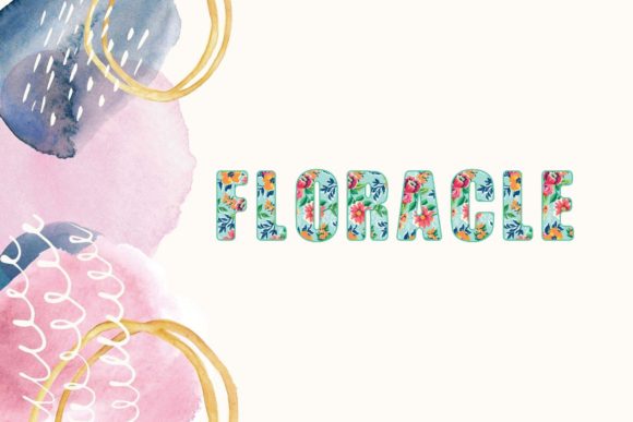 Floracle Typeface for Spring Web Design