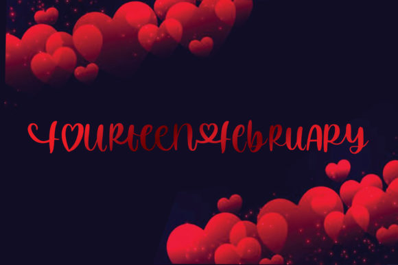 Fourteen February Font for Digital Design