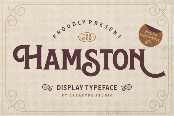 Hamston: A Classic Serif Font for Editorial Design