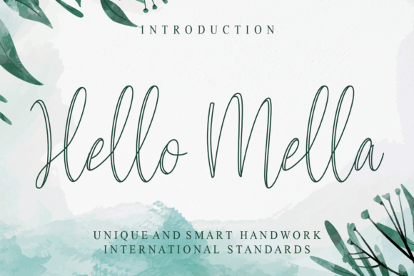 Hello Mella: A Delicate Handwritten Typeface for Elegant Brands