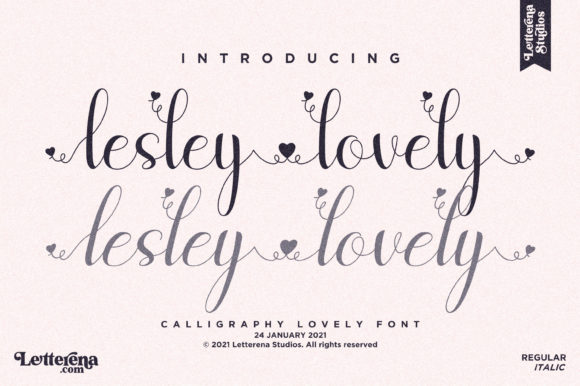 Lesley Lovely Font for Elegant Web Typography