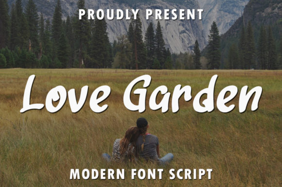 Love Garden Font for Editorial Design