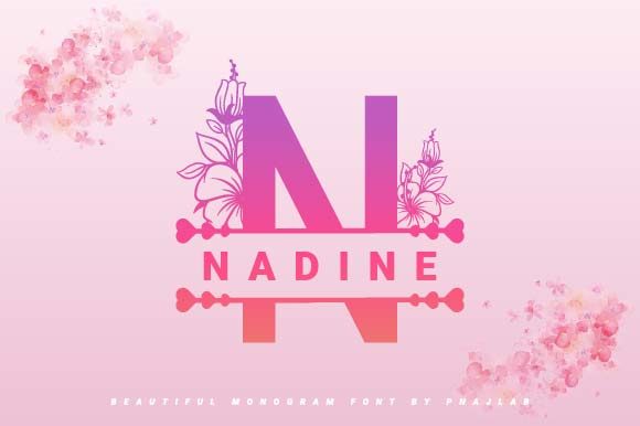 Nadine Flowers Monogram: A Sweet Decorative Font Review