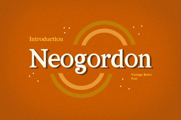 Neogordon: A Retro Serif Font for Authentic Branding