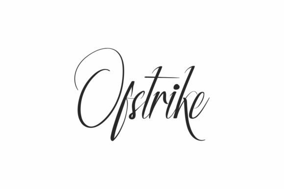 Ofstrike: A Thin Handwritten Font for Elegant Branding