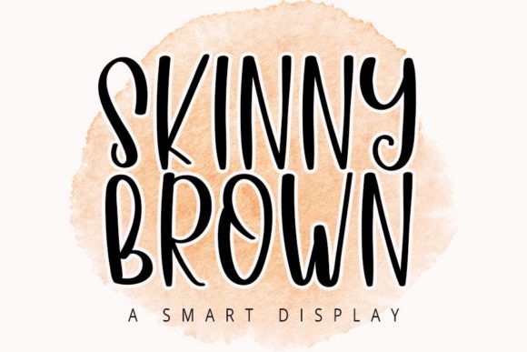 Skinny Brown: A Tall, Casual Handwritten Font for Editors