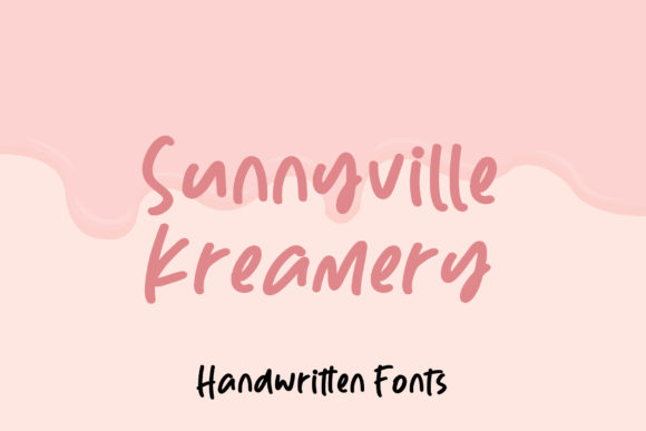 Sunnyville Kreamery: A Whimsical Handwritten Font for Brands
