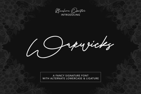 Warwicks: The Script Handwritten Font for Campaigns