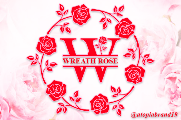 Wreath Rose Monogram: A Charming Decorative Font for Crafters